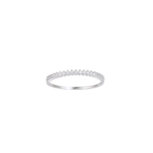 Ladies Bunch of Zirconia Sterling Silver Ring