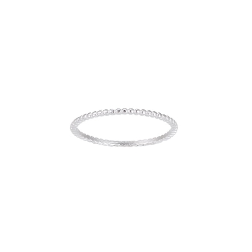 Ladies Textured Plain Sterling Silver Ring