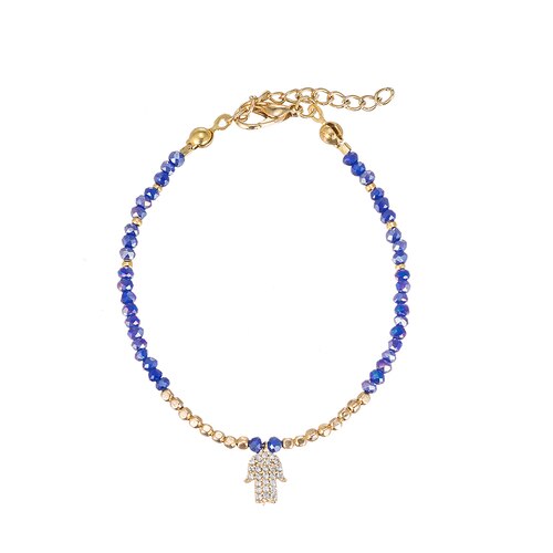 Ladies Hand of Fatima Gold Plated Bracelet