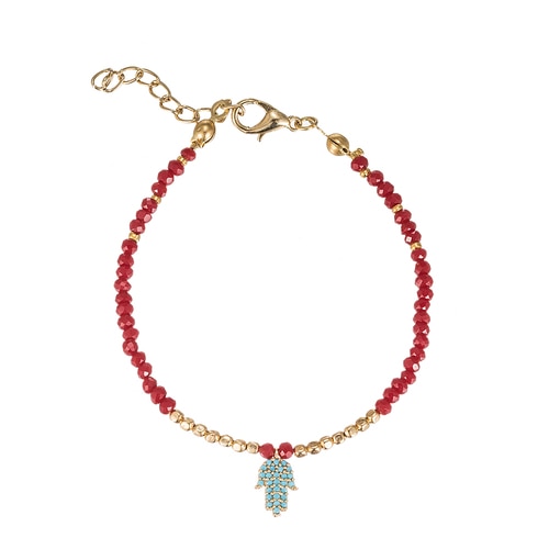 Ladies Fatima Hand Gold Plated Bracelet
