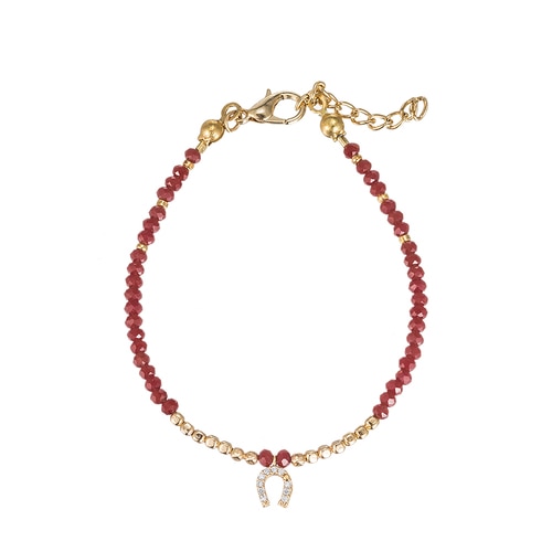 Ladies Horseshoe Gold Plated Bracelet