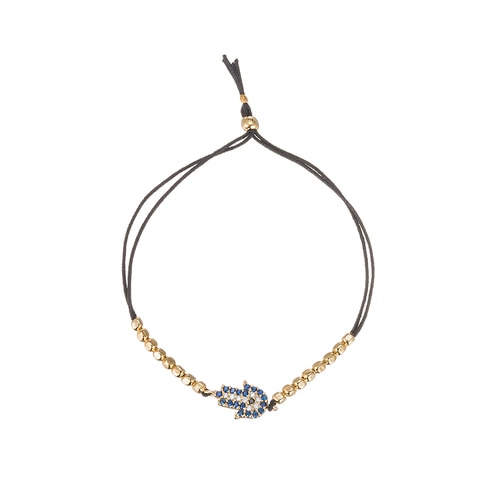 Ladies Hamsa Hand Rubber Bracelet