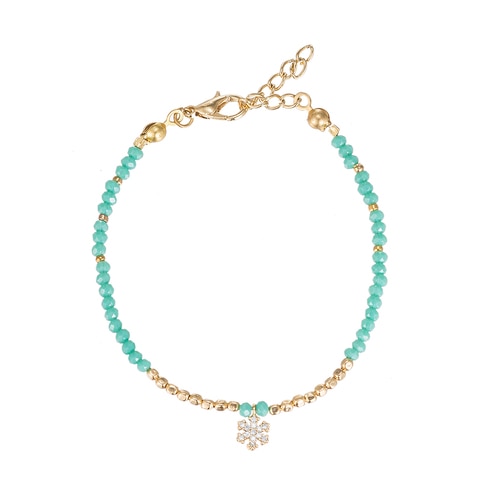 Ladies Snow Gold Plated Bracelet