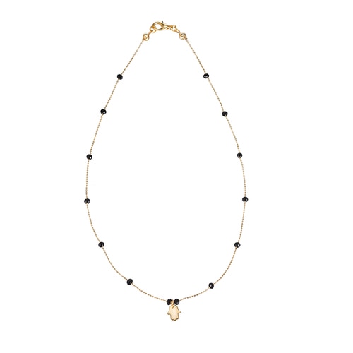 Ladies Hamsa Hand Gold Plated Necklaces