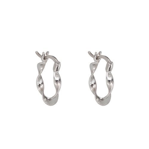 Ladies Abstract Sterling Silver Earrings