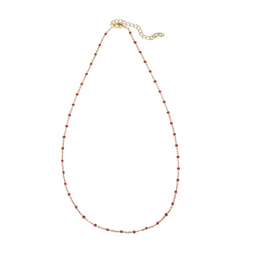 Ladies Little Beaded Gold Plated Necklaces