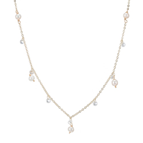 Ladies Bunch of Pearl Necklace in Gold Plated