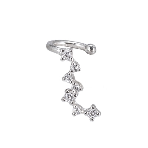 Ladies Comet Ear cuff in Sterling Silver