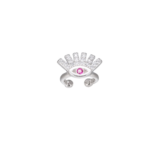 Ladies Eye Ear cuff in Sterling Silver