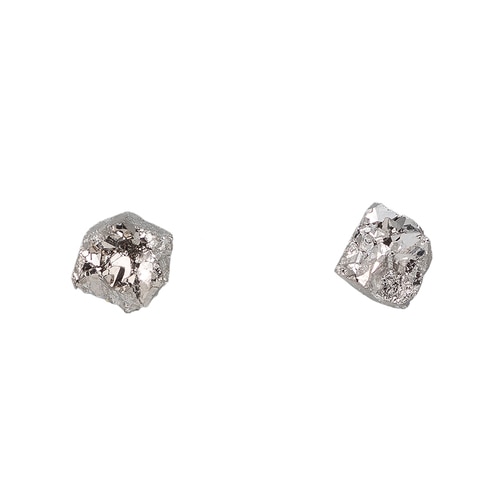 Ladies Natural Druzy Stud Earrings