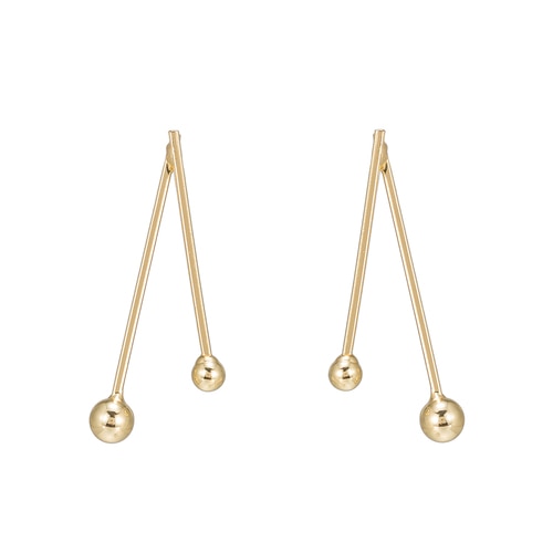 Ladies Pendulum Earrings in Gold Plated