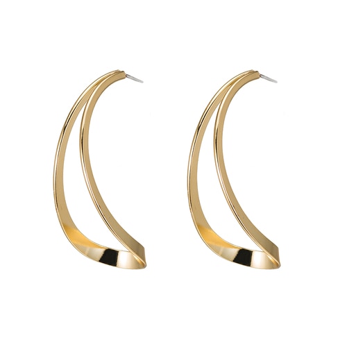 Ladies Swivel Drop Earring in Gold Plated