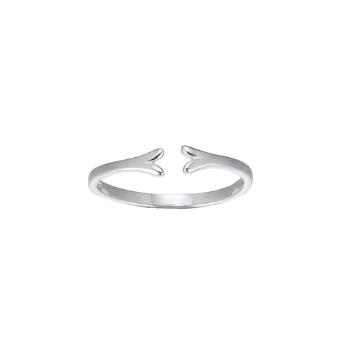 Ladies Adjustable Fork Sterling Silver Ring