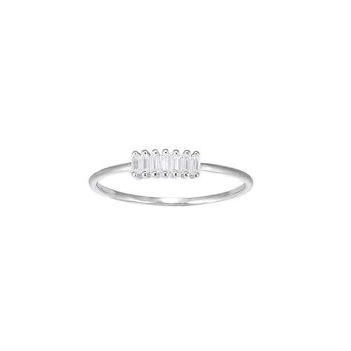 Ladies Seven Stones Sterling Silver Ring