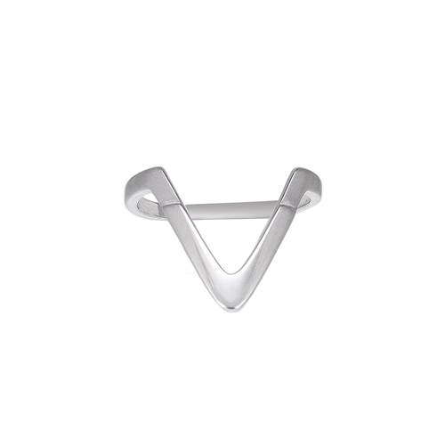 Ladies V Shaped Sterling Silver Ring