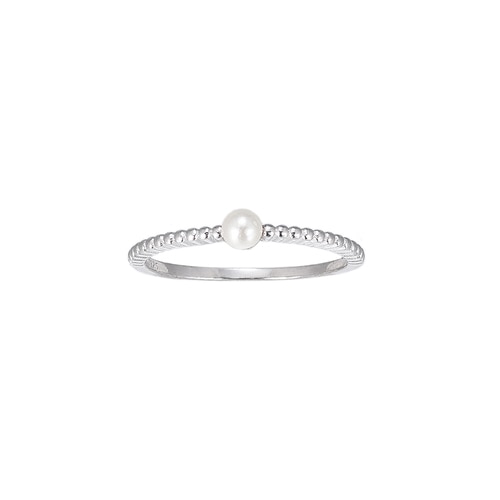 Ladies Freshwater Pearl Sterling Silver Ring
