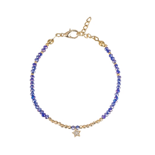 Ladies Star Gold Plated Friendship Bracelet