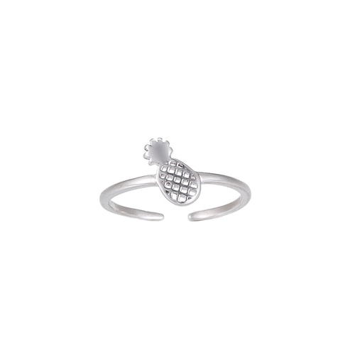 Ladies Adjustable Pineapple Sterling Silver Ring