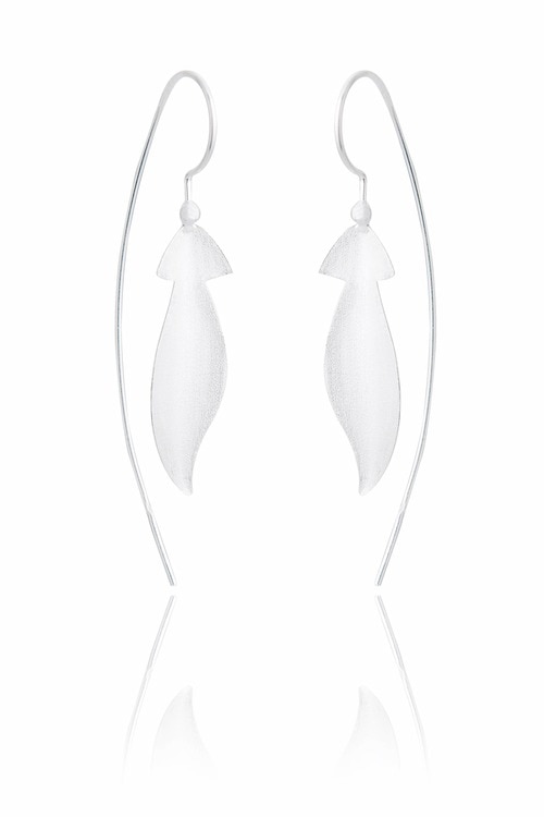 Ladies Pine Tree Sterling Silver Earrings